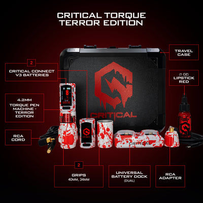 Critical Torque Terror Edition Wireless Tattoo Pen Machine